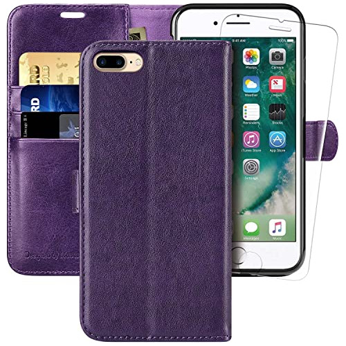 Monasay Funda iPhone 8 Plus Wallet, iPhone 7 Plus Zntfd