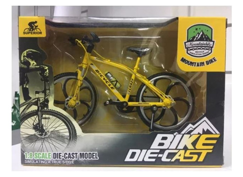 Bicicleta Metálica De Montaña Colección 18cm Escala 1:8