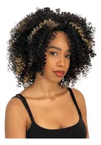 Comprar Peruca Corte Repicado Cacheada Afro 100% Fibra Orgânica-wig