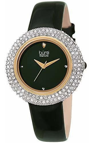 Reloj De Dama Burgi Reloj De Mujer Con Cristales De Swarovsk