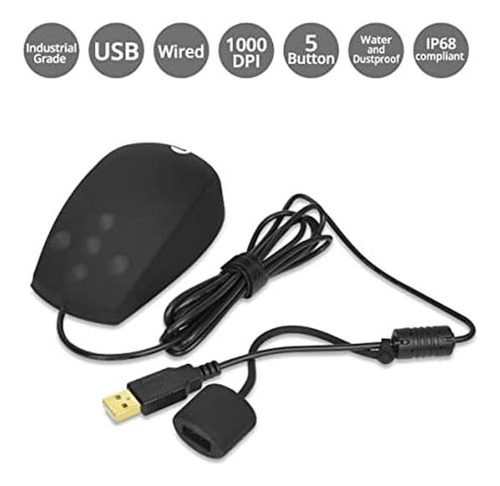 Mouse À Prova D'água Para Computador Com Fio - Mouse Usb -