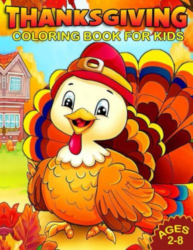 Book : Thanksgiving Coloring Book For Kids Features 50 Fun.