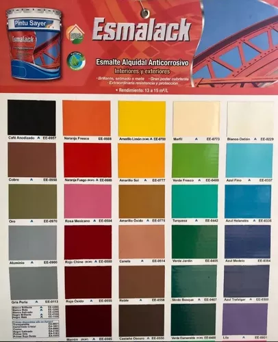 Esmalte Para Metal Anticorrosivo Alquidalico Colores 1l