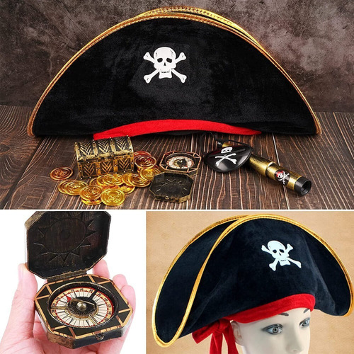 Conjunto De Presentes De Festa Pirate Hat Patch, Decoração D