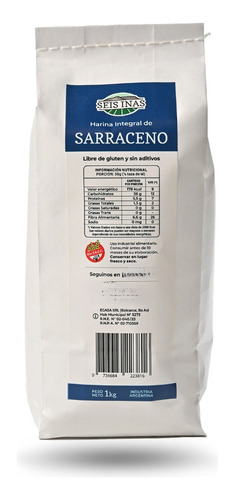 Harina Integral De Sarraceno X 1 Kg - Harina Sin Tacc