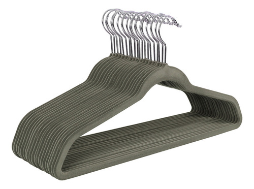 Songmics Perchas De Ropa Ganchos Perchas Para Ropa 45 Cm De Color Gris Claro/gris Oscuro