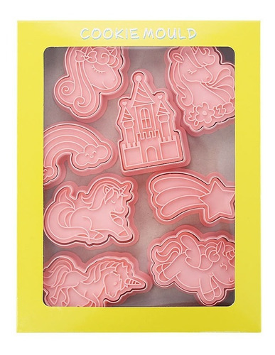 Cortantes Para Galletas Cookies Unicornios Set X8