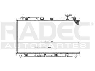 Radiador Toyota Avalon 2005-2006-2007 V6 3.5 Lts Automatico