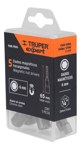 Juego De Copas Milimétrico 6mm 5 Piezas Truper Expert 12946