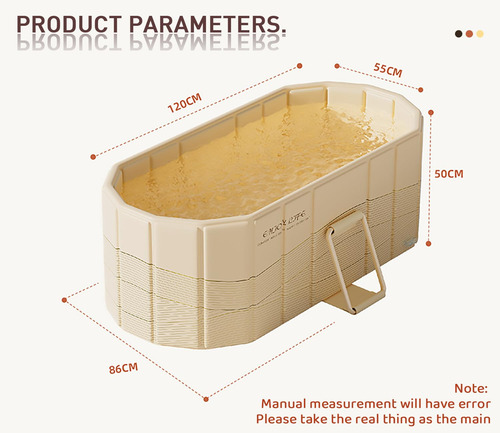 Bañera De Hielo Portatil De 150 Cm Para Adultos - Beige