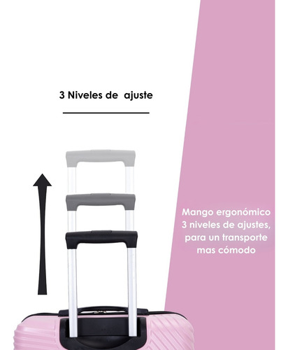 Set De Equipaje Rigido 3 Maletas Con Ruedas 360°