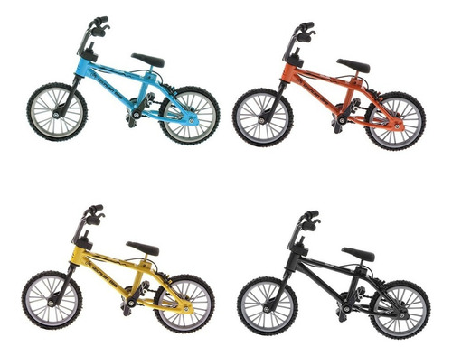 4 Piezas Bicicleta De Dedo Simulación En Miniatura Juguetes