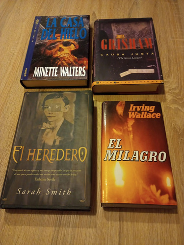 Lote Novelas Tapa Dura Muy Buen Estado 4 Libros