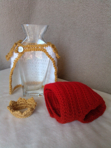 Imagem 3 de 5 de Conjunto Newborn Príncipe Crochê Fotografia Bebê Maternidade