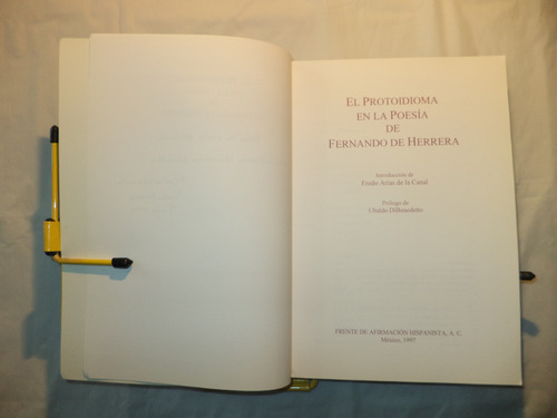 Protoidioma En La Poesía De Fernando De Herrera. Autógrafo (Usado)