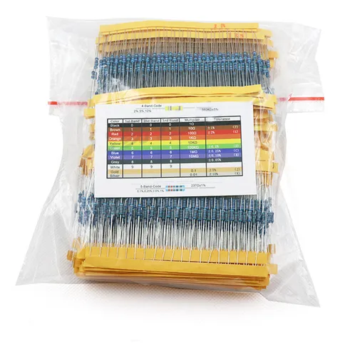 Resistencias Eléctricas, Resistencia De 1/4w, 130%, 2600pcs