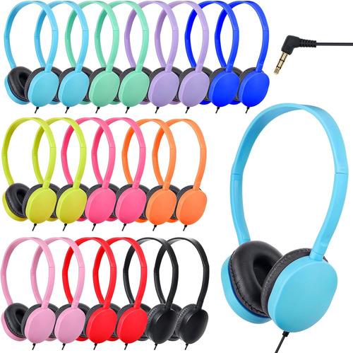 Paquete De 50 Auriculares Para Niños, Multicolor, Para La Es