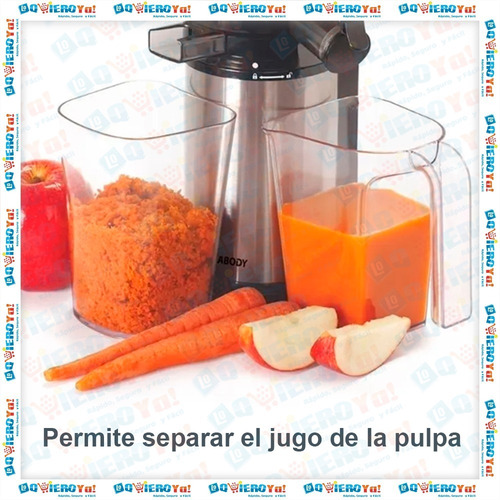 Juguera Peabody Masticadora Slow Juicer Extractor Jugos Sj10