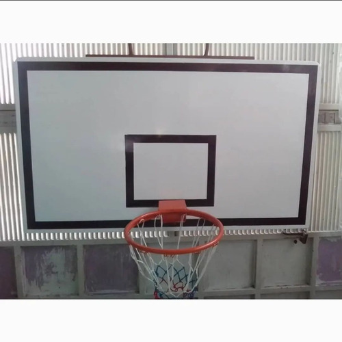 Tablero De Basketball Fibra D Vidrio Aro Con Resorte Y Malla