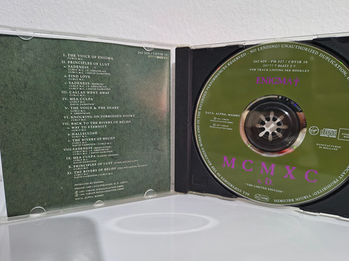 Cd Enigma Mcmxc A.d. The Limited Edition Extra Versions Perf (Usado)