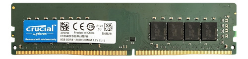 Memoria RAM gamer color verde  8GB 1 Crucial CT8G4DFS824A