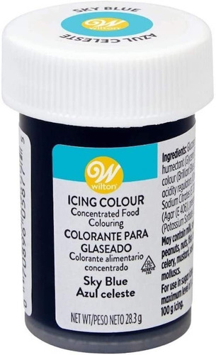 Colorante Comestible En Gel Azul Cielo X1 Oz  Wilton