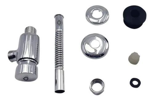 Imagen 5 de 7 de Griferia Push Orinal Metal-cromo