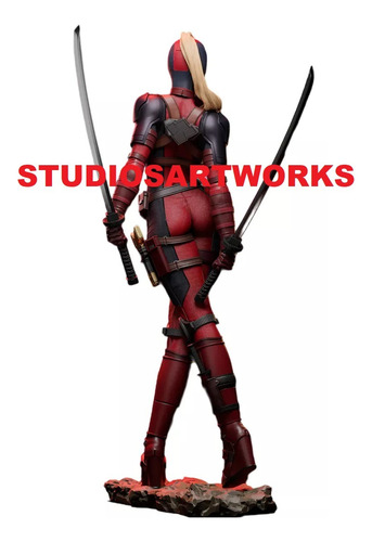 Lady Deadpool Model Kit Para Armar Y Pintar 18 Cm 4k8 R3d