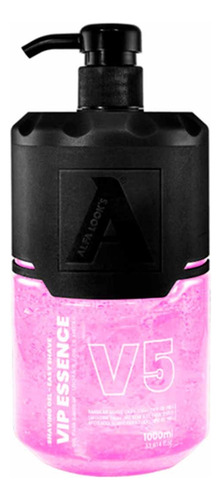 Kit 3x Shaving Gel Barbear Vip Essence V5 1000ml Alfa Look's