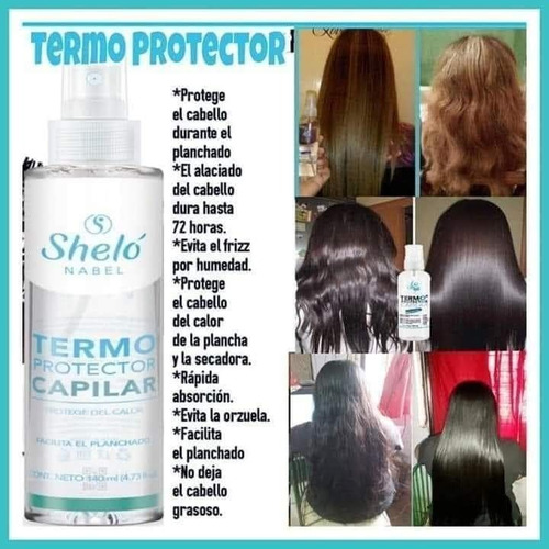 Imagen 3 de 3 de Kit 4 Termo Protector Capilar Para Calor En Plancha O Secado