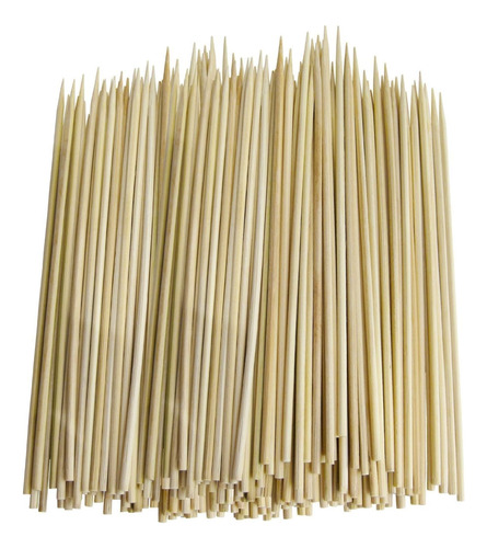 Paquete De 300 Brochetas Delgadas De Bambú, 12 Pulgadas