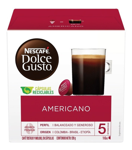 Cápsulas Nescafé Dolce Gusto Americano