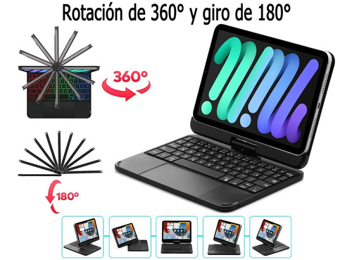 Imagen 5 de 7 de Teclado Mágico Para iPad Mini 6 2021 8.3 Español Con Ñ