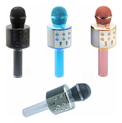 Microfono Bluetooth Karaoke, Recargable, Usb/tf/aux