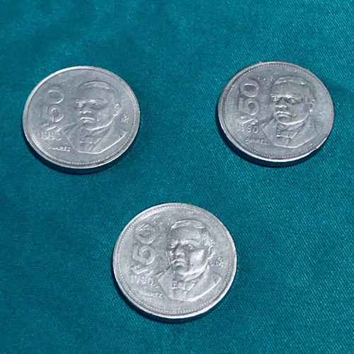 Moneda Mexico 50 Pesos 1990 Benito