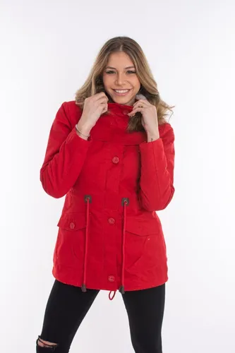 Parka Mujer Campera Invierno Capucha Dama Chaqueta Piel