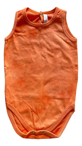 Body Bebe Musculosa Naranja Batik 9 Meses