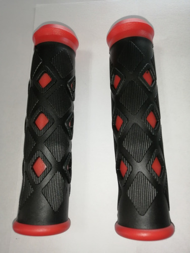 Imagen 4 de 7 de Puños Mtb Tipo Diamante Para Bicicleta + 2 Tapa Válvulas. *