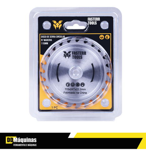 Disco De Serra 115mm 24d Fasterr Fstc03 Cor Prateado