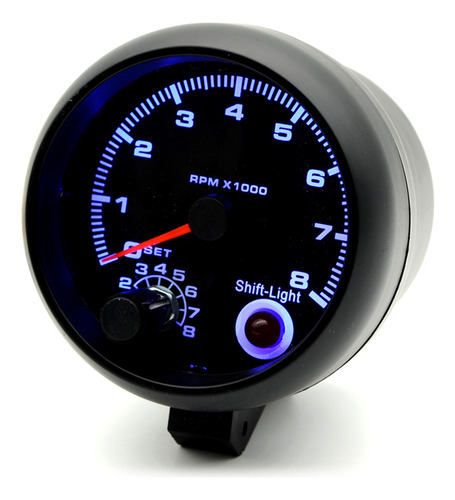 R Instrumento Automotivo Preto De 3,75 Rpm Car 0-8000