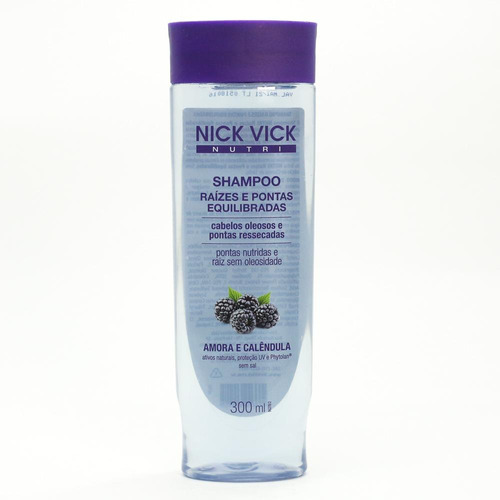 Shampoo Nick Vick Nutri Raízes E Pontas Equilibradas 300ml