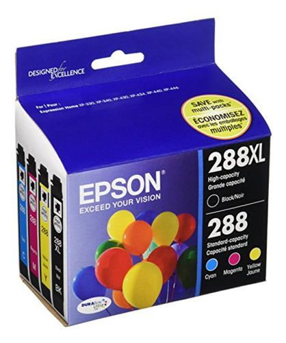 Tinta De Impresora  Epson 288 Durabrite Ultra Ink Paquete Co