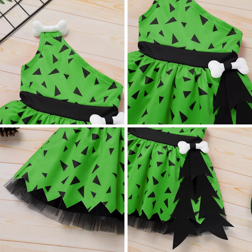 Disfraz De Picapiedra Para Bebés Y Niñas, Cuevas, Cosplay De