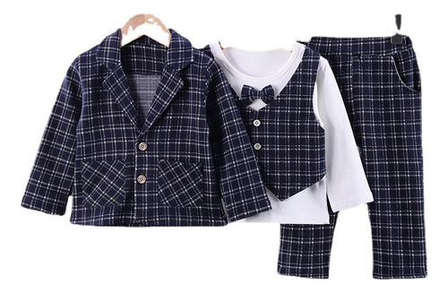 Conjunto Traje Formal For Bebé Niño Camisa Pantalón Saco /3