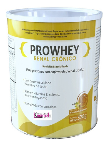 Prowhey Renal Cronico X 378g - Kg a $119