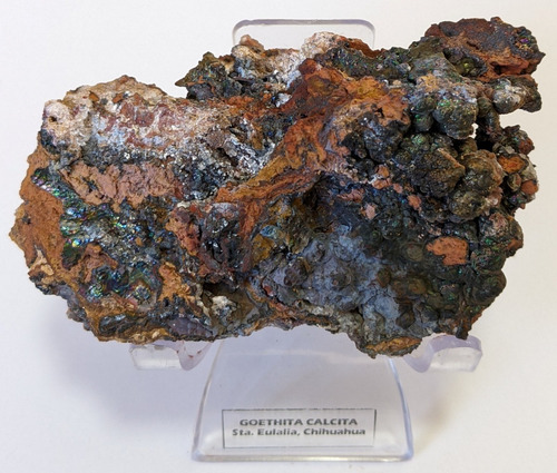 Mineral De Colección- Goethita- Chihuahua Varias Tonalidades (Usado)