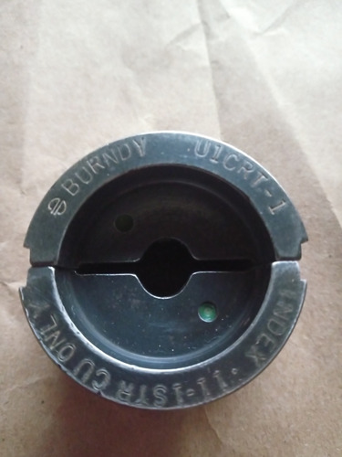 Dado Burndy U1crt-1 Calibre 1 Para Ponchadora Hidráulica (Usado)