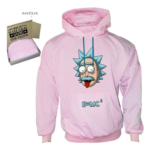Imagen 6 de 10 de Buzo Hoodie Personalizado Saco Albert Einstein Rick & Morty