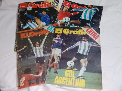 Antiguas Revistas El Gráfico Fútbol Argentina '78 X Unidad 
