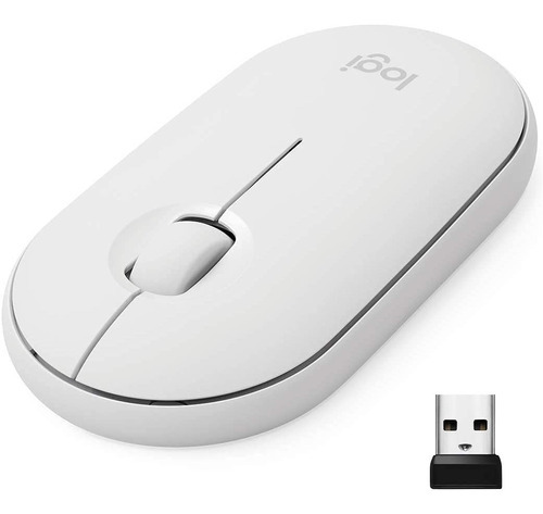 Mouse Logitech Pebble M350 Wireless Mouse-off-white-2.4ghz Color Blanco